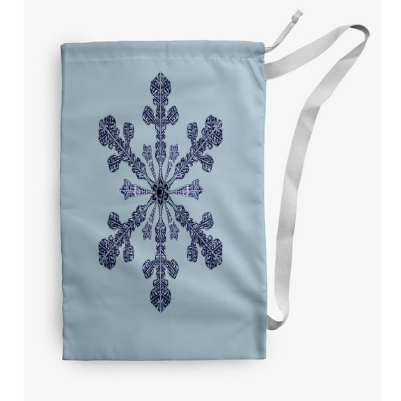 Simply Daisy Vail 18 x 29 in Blue Laundry Bag