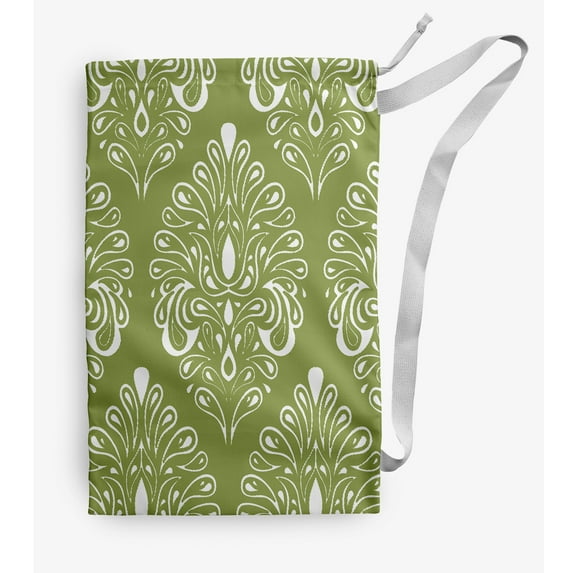 Simply Daisy Veranda 18 x 29 in Green Laundry Bag
