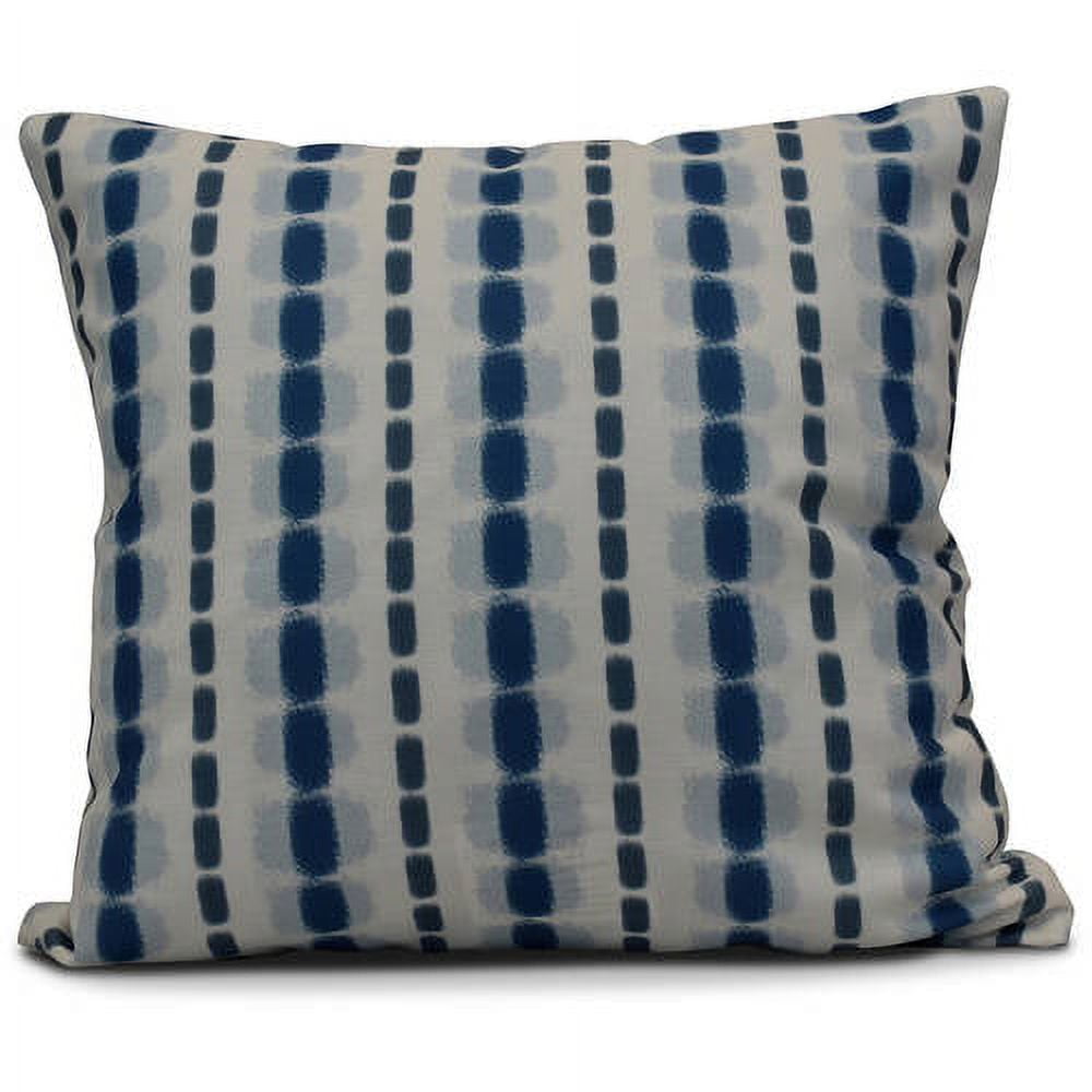 Simply Daisy Watercolor Stripe Stripe Print Outdoor Pillow
