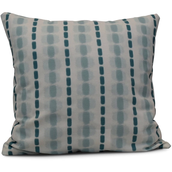 Simply Daisy Watercolor Stripe Stripe Print Outdoor Pillow