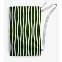 Simply Daisy Wavy Stripe 18 x 29 inch Dark Green Laundry Bag