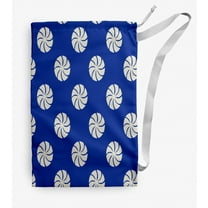 Simply Daisy Whirl of The Season Geometric 18 x 29 in Blue Laundry Bag