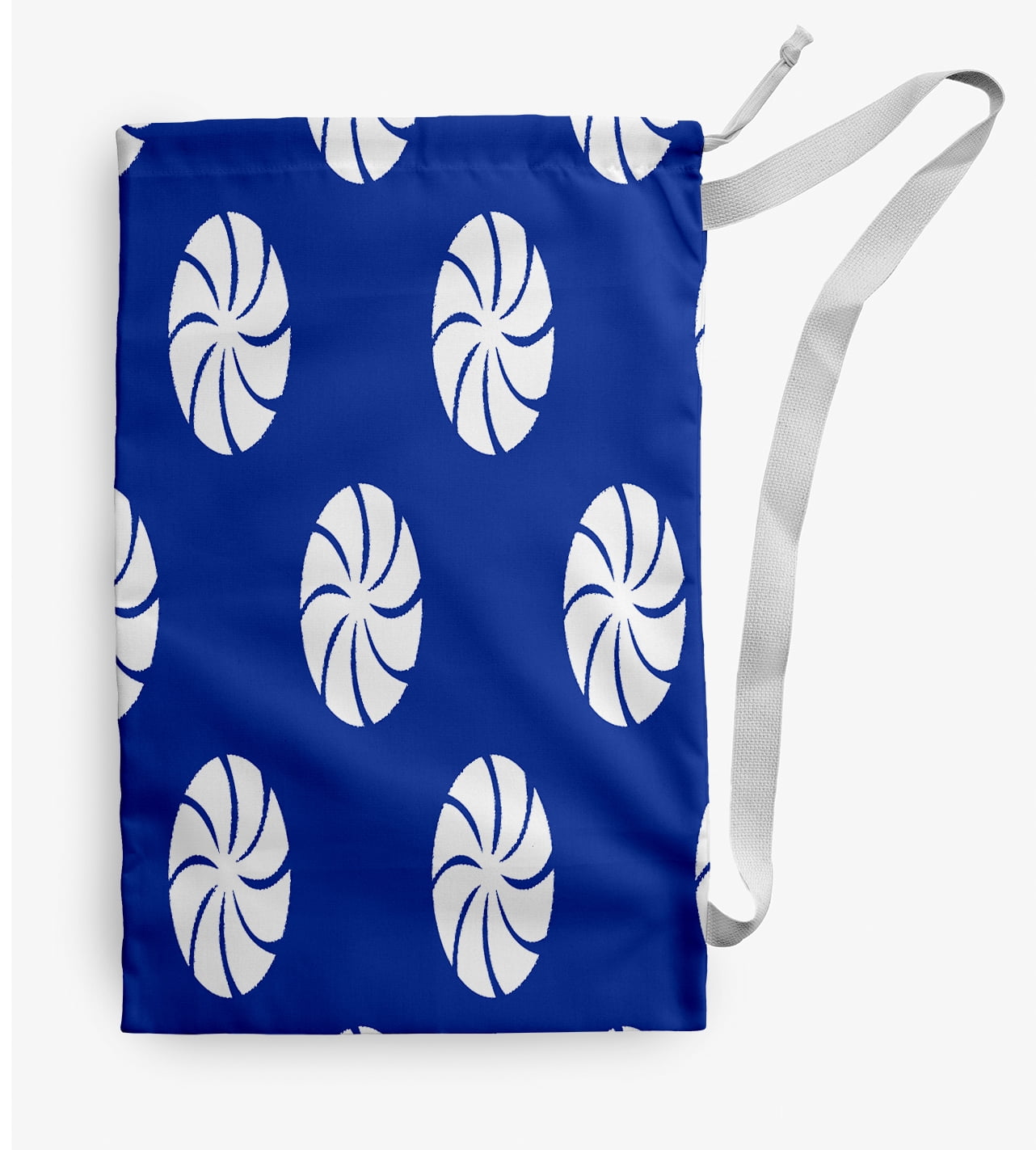 Simply Daisy Whirl of The Season Geometric 28 x 36 inch Blue Laundry Bag