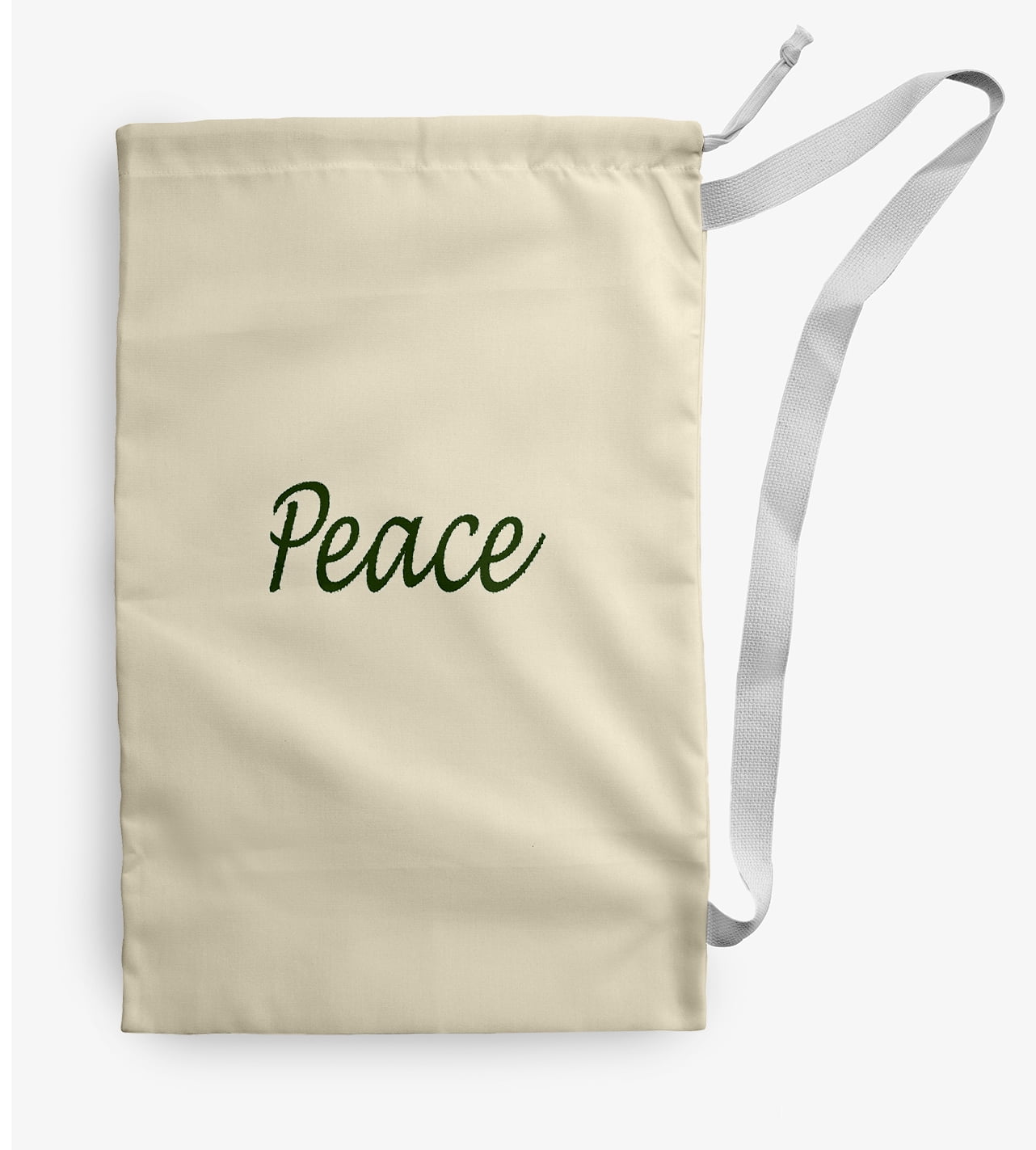 Simply Daisy Wish 28 x 36 in Dark Green Laundry Bag