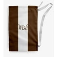 thumbnail image 1 of Simply Daisy Wish on a Stripe 18 x 29 inch Brown Laundry Bag, 1 of 3
