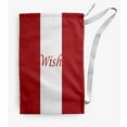 thumbnail image 1 of Simply Daisy Wish on a Stripe 28 x 36 inch Orange Laundry Bag, 1 of 3