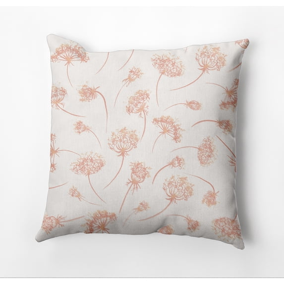 Simply Daisy Wishing Flowers Decorative Throw Pillow, Orange, 26 in x 16 in