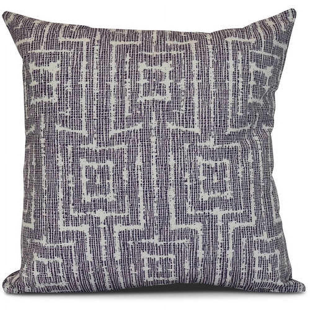 Simply Daisy, Woven Tiki, Geometric Print Outdoor Pillow