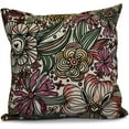 thumbnail image 1 of Simply Daisy Zentangle Floral Floral Print Outdoor Pillow, 1 of 2