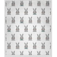 thumbnail image 1 of Simply Daisy in Explorer Blue Bunny Fluffle Easter Throw Blanket, Oversized Throw, 1 of 4
