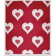 thumbnail image 1 of Simply Daisy in Red Burnin' Love Valentine's Day Throw Blanket, Small Throw, 1 of 2
