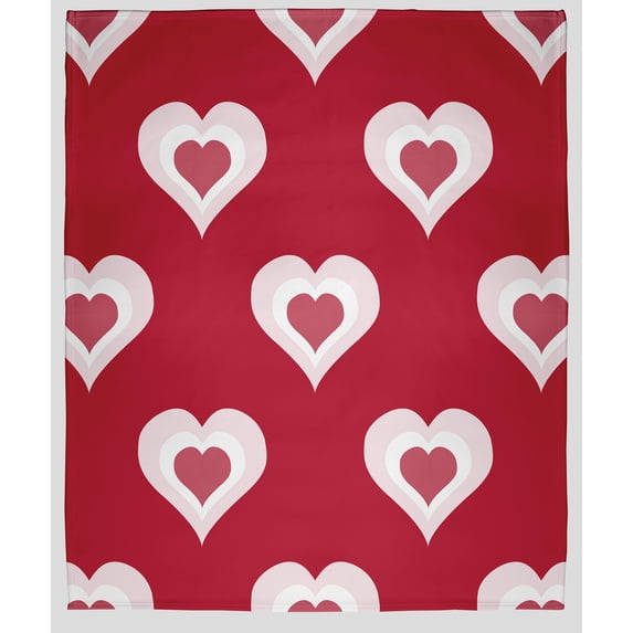 Simply Daisy in Red Burnin' Love Valentine's Day Throw Blanket, Small Throw