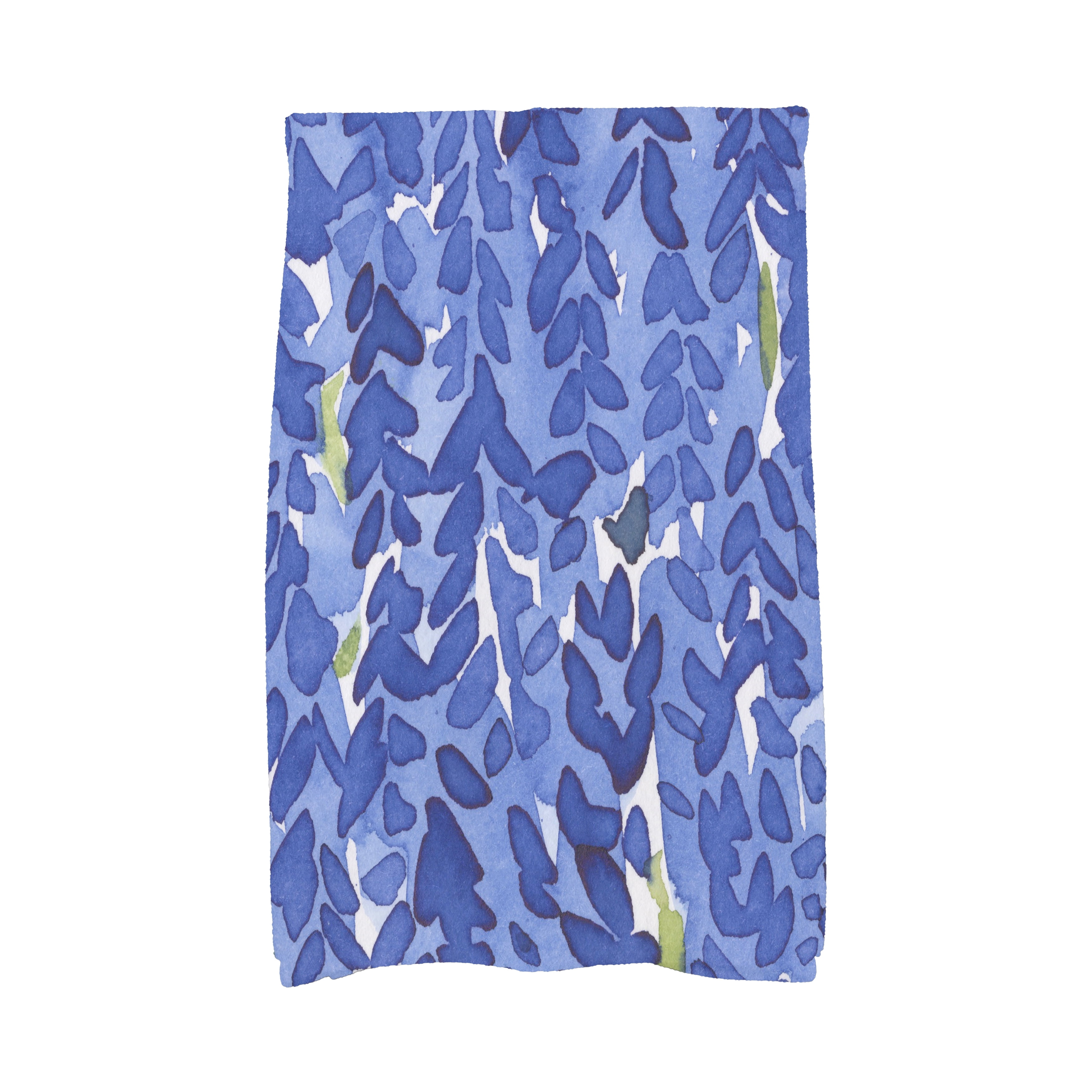 Simply Daisy's Flower Bell 16x25 inch Blue Floral Kitchen Towel