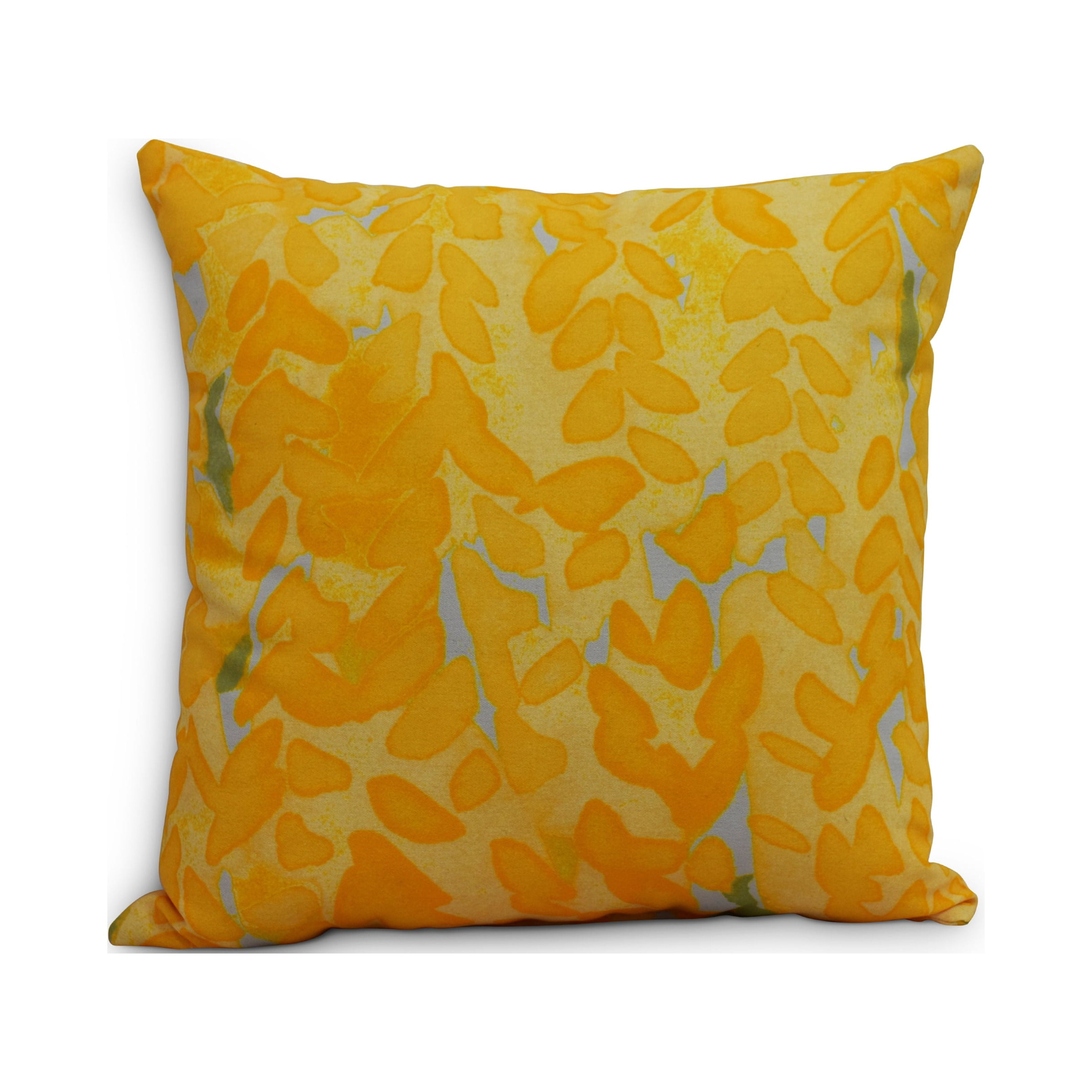 Simply Daisy's Flower Bell 18 inch Yellow Decorative Floral Throw Pillow