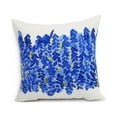 thumbnail image 1 of Simply Daisy's Flower Bell Bunch 16 inch Blue Decorative Floral Throw Pillow, 1 of 2