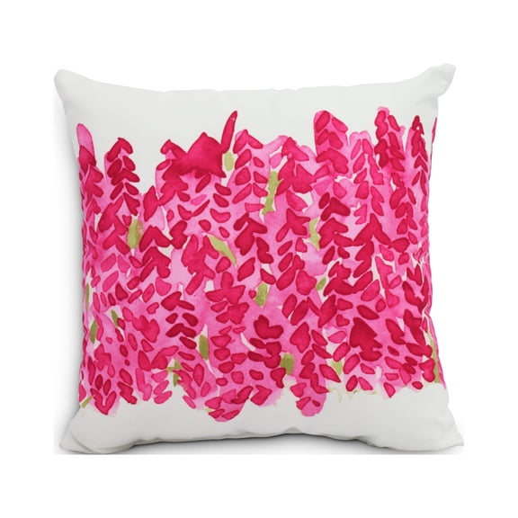 Simply Daisy's Flower Bell Bunch 20 inch Pink Decorative Floral Throw Pillow