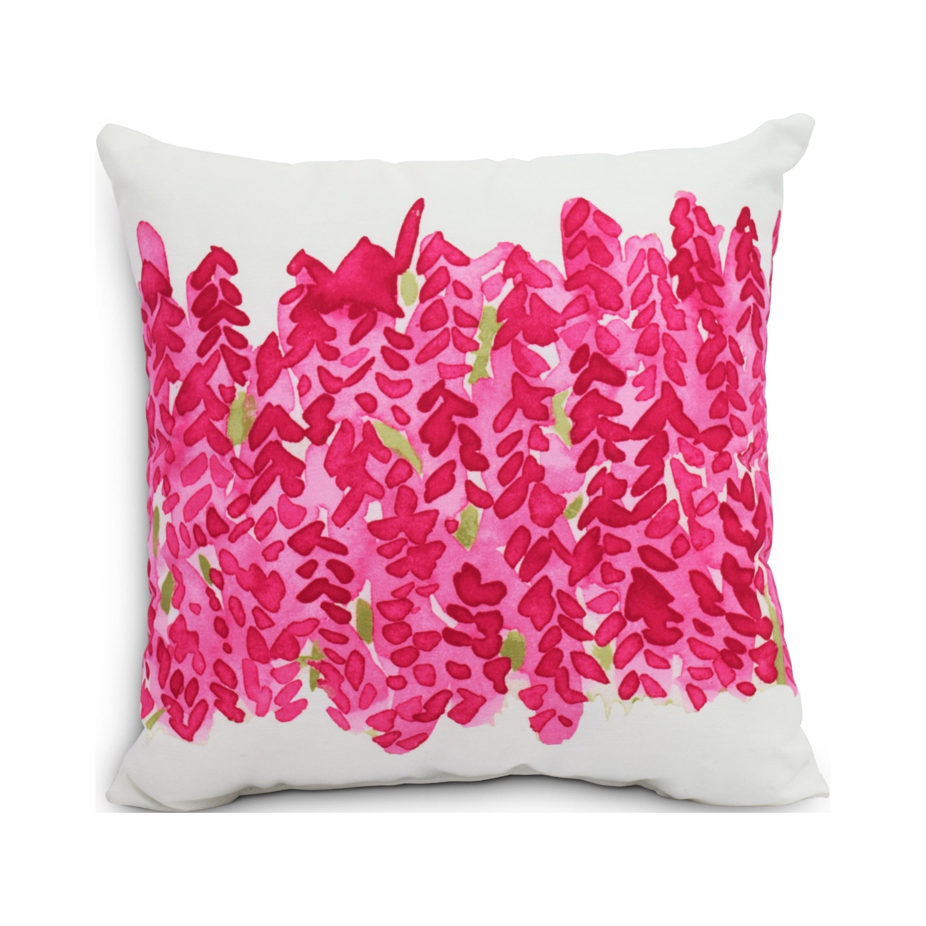 Simply Daisy's Flower Bell Bunch 26 inch Pink Decorative Floral Throw Pillow