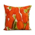 thumbnail image 1 of Simply Daisy's Sunset Tulip 20 inch Orange Decorative Floral Throw Pillow, 1 of 2
