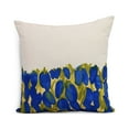 thumbnail image 1 of Simply Daisy's Sunset Tulip Garden 20 inch Blue Decorative Floral Throw Pillow, 1 of 2