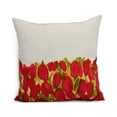 thumbnail image 1 of Simply Daisy's Sunset Tulip Garden 26 inch Red Decorative Floral Throw Pillow, 1 of 2