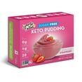 Simply Delish Instant Strawberry Pudding Mix Plant Based Guilt Free