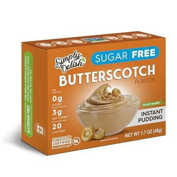 Simply Delish Sugar Free Instant Pudding Butterscotch - 1.7 oz Pack of 3
