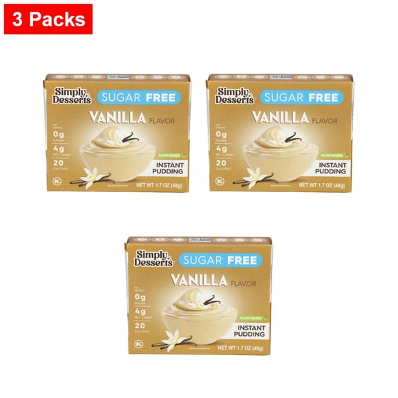 Simply Delish Vanilla Instant Pudding - 1.7 oz - 3 Packs