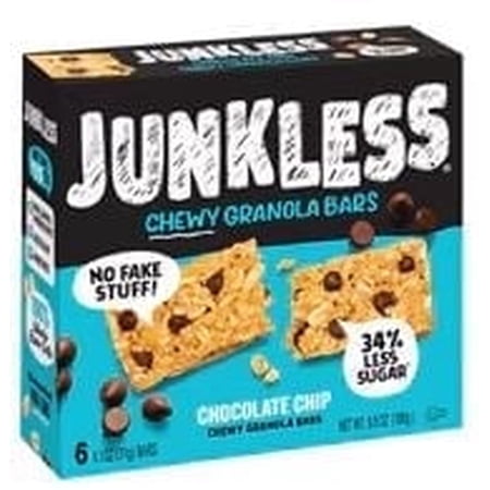 Simply Eight Junkless Chewy Granola Bars Chocolate Chip - 6 Bars