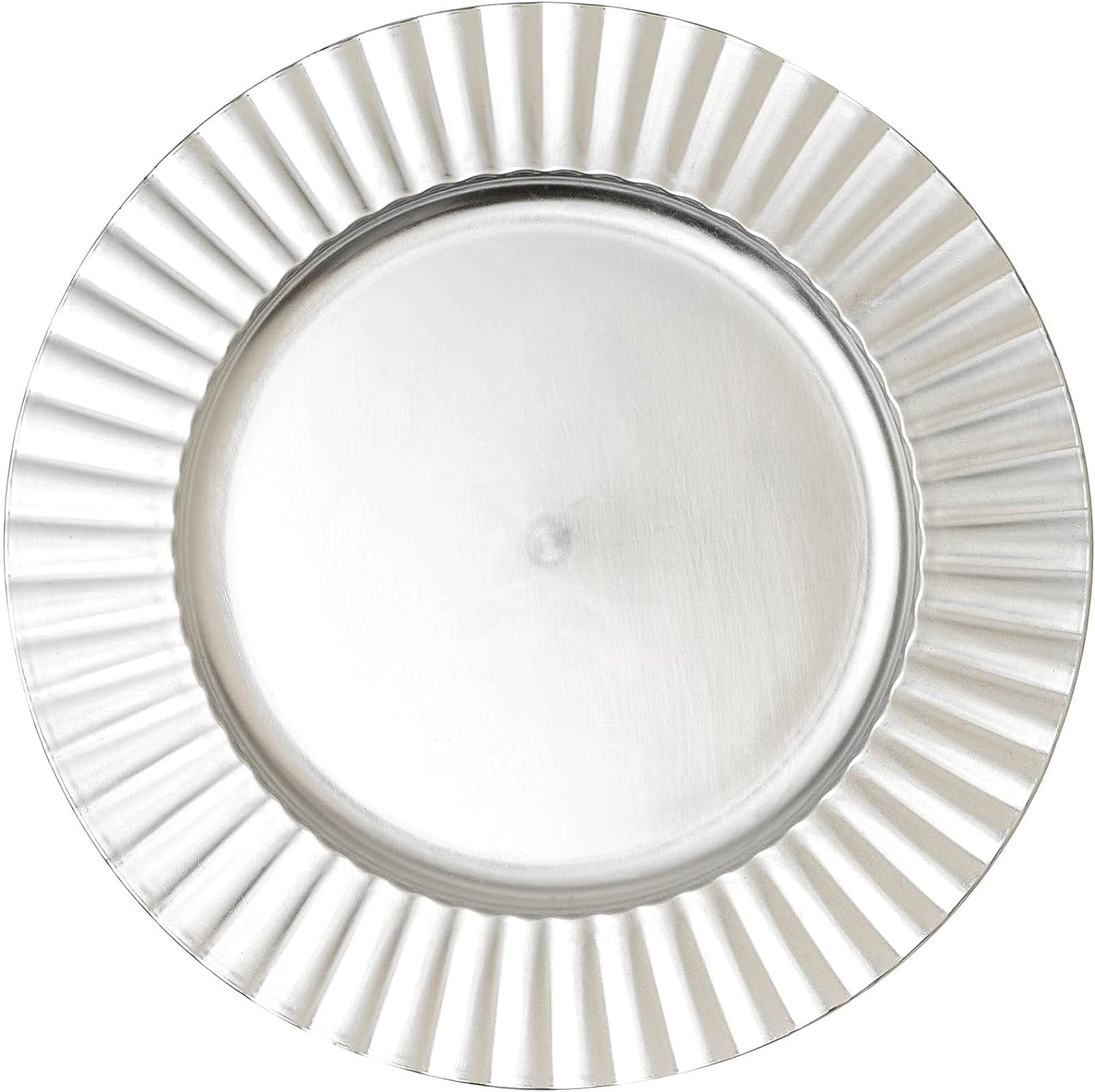 Simply Elegant Fluted Edge Plastic Charger Plate | Service Plate for ...