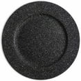 thumbnail image 1 of Simply Elegant Glitter Plastic Plastic Charger Plate | Service Plate for Parties, Dinner, Weddings, Quinceaneras and Events | 13 inch Diameter | Black- Gloss Finish | Set of 12, 1 of 1