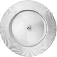 thumbnail image 1 of Simply Elegant Stripe Etched Plastic Charger Plate | Service Plate for Parties, Dinner, Weddings, Quinceaneras and Events | 13 inch Diameter | Silver- Gloss Finish | Set of 12, 1 of 5