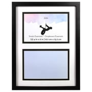 Studio Decor Simply Essentials 2 Opening 4" x 6" Black Collage Frame with Mat