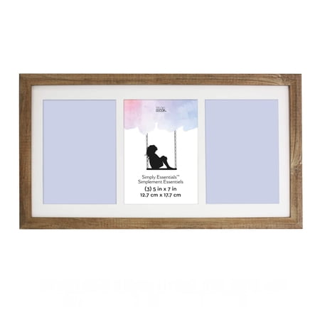 Studio Decor Simply Essentials 3 Opening 5" x 7" Natural Collage Frame