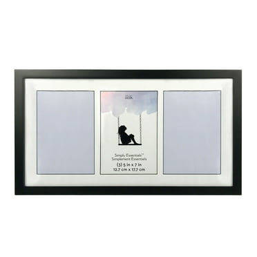 Simply Essentials™ 3 Opening Black Collage Frame with Mat by Studio Décor®