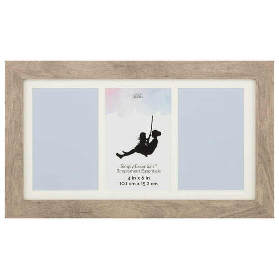 Simply Essentials 4" x 6" Gray Frame by Studio Decor