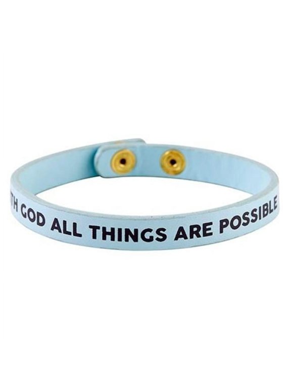 Simply Faith Snap-All Things Possibe Bracelet