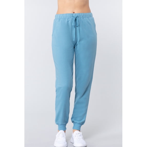 Simply Fashion Franch Terry Jogger Pants,TOPAZBLUE,2X