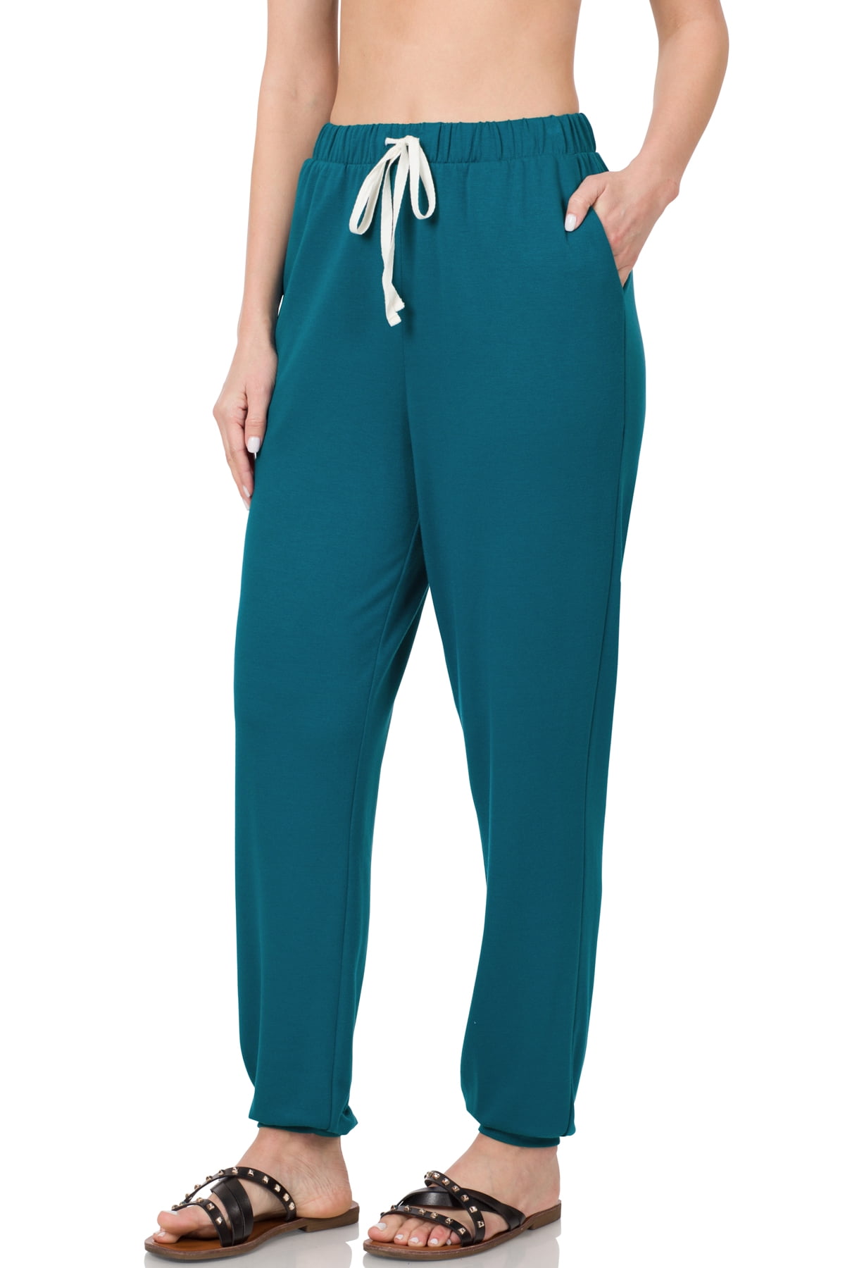0401~drawstring waist jogger pants