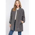 thumbnail image 1 of Simply Fashion Women's Bomber Jacket - Stylish Outerwear for All Seasons charcoal(L),medium, 1 of 5