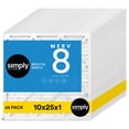 thumbnail image 1 of Simply Filters 10x25x1 MERV 8, MPR 600, AC Furnace HVAC Air Filter (24 Pack), 1 of 8
