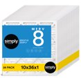 thumbnail image 1 of Simply Filters 10x36x1 MERV 8, MPR 600, AC Furnace HVAC Air Filter (24 Pack), 1 of 8
