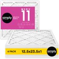 thumbnail image 1 of Simply Filters 12.5x23.5x1 MERV 11, MPR 1000, AC Furnace HVAC Air Filter (6 Pack), 1 of 8