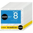 thumbnail image 1 of Simply Filters 15.5x20.5x1 MERV 8, MPR 600, AC Furnace HVAC Air Filter (24 Pack), 1 of 8