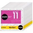 thumbnail image 1 of Simply Filters 15x15x1 MERV 11, MPR 1000, AC Furnace HVAC Air Filter (24 Pack), 1 of 8