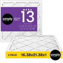 Simply Filters 16.38x21.38x1 MERV 13, MPR 1500, AC Furnace HVAC Air Filter (2 Pack)