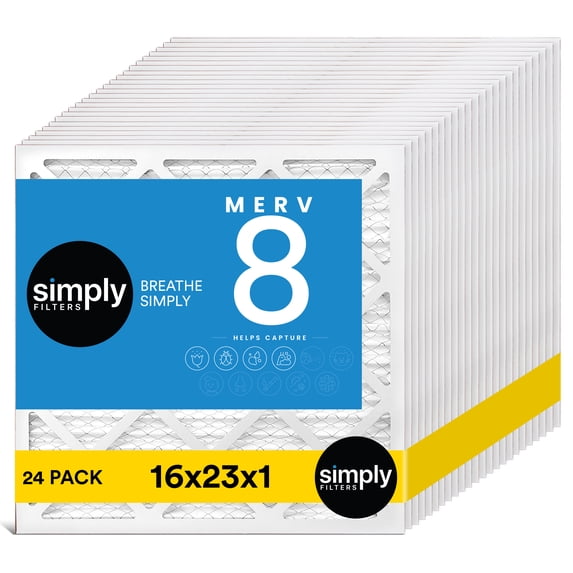 Simply Filters 16x23x1 MERV 8, MPR 600, AC Furnace HVAC Air Filter (24 Pack)