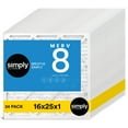 thumbnail image 1 of Simply Filters 16x25x1 MERV 8, MPR 600, AC Furnace HVAC Air Filter (24 Pack), 1 of 8
