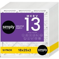 Simply Filters 18x25x2 MERV 13, MPR 1500, AC Furnace HVAC Air Filter (12 Pack)