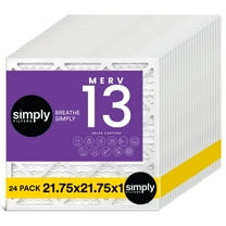 Simply Filters 21.75x21.75x1 MERV 13, MPR 1500, AC Furnace HVAC Air Filter (24 Pack)