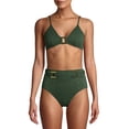thumbnail image 1 of Simply Fit Women's Printed & Gold-Tone Accented Swimsuit, 2-Piece Set, 1 of 5